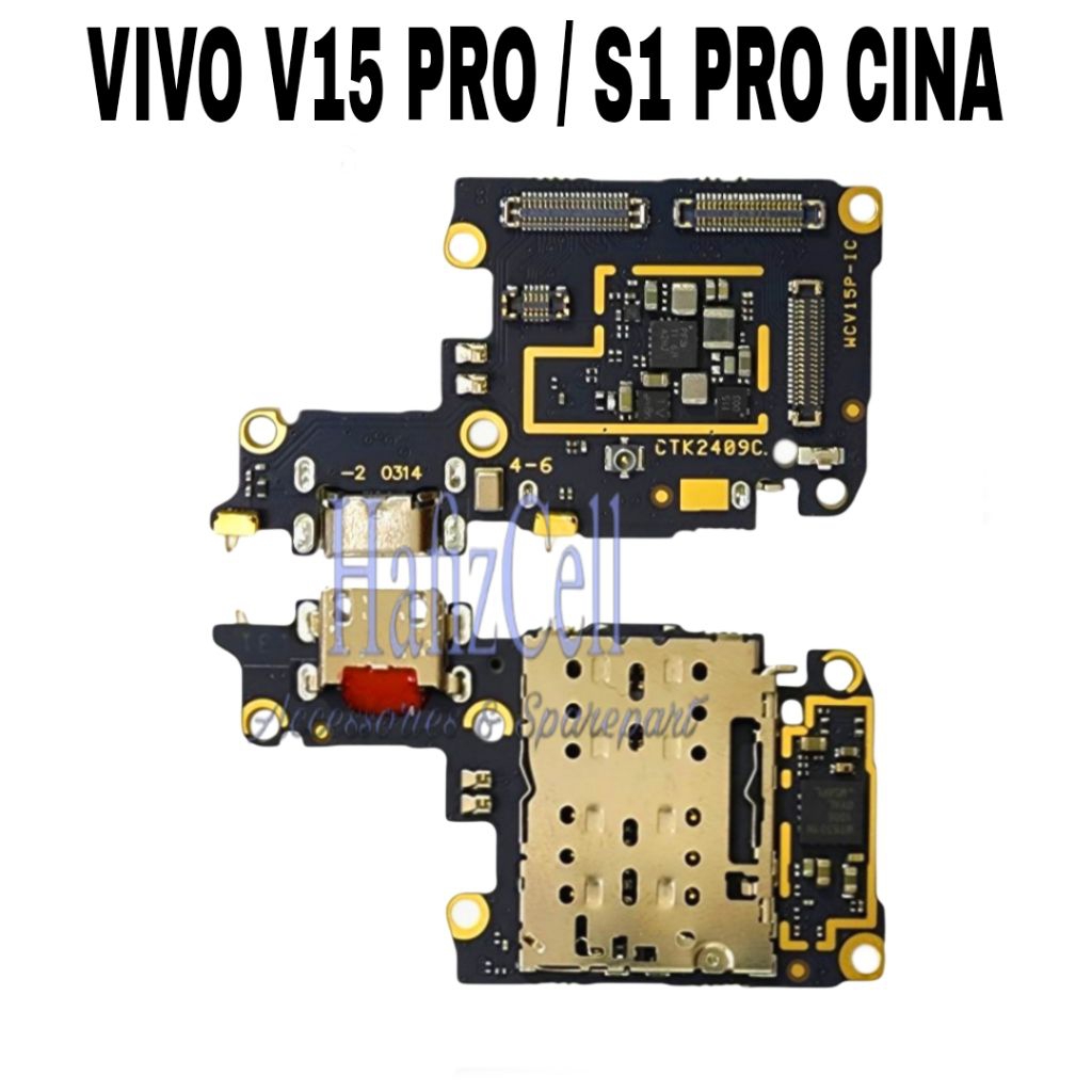 PCB CAS / CONECTOR CAS / PAPAN CAS ORI HP VIVO V15 PRO / S1 PRO CINA