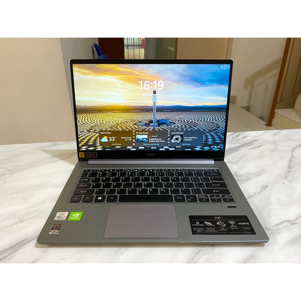 ACER SWIFT 3 SF314-57G CORE I7 GEN 10 RAM 16GB SSD 512GB MX350 2GB FHD