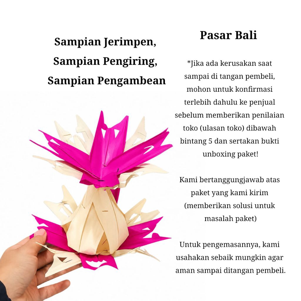 Sampian Pengiring | Sampian Pusuh | Sampian Pengambean | Pasar Bali | Jejaitan / Sampian Bali | Bant