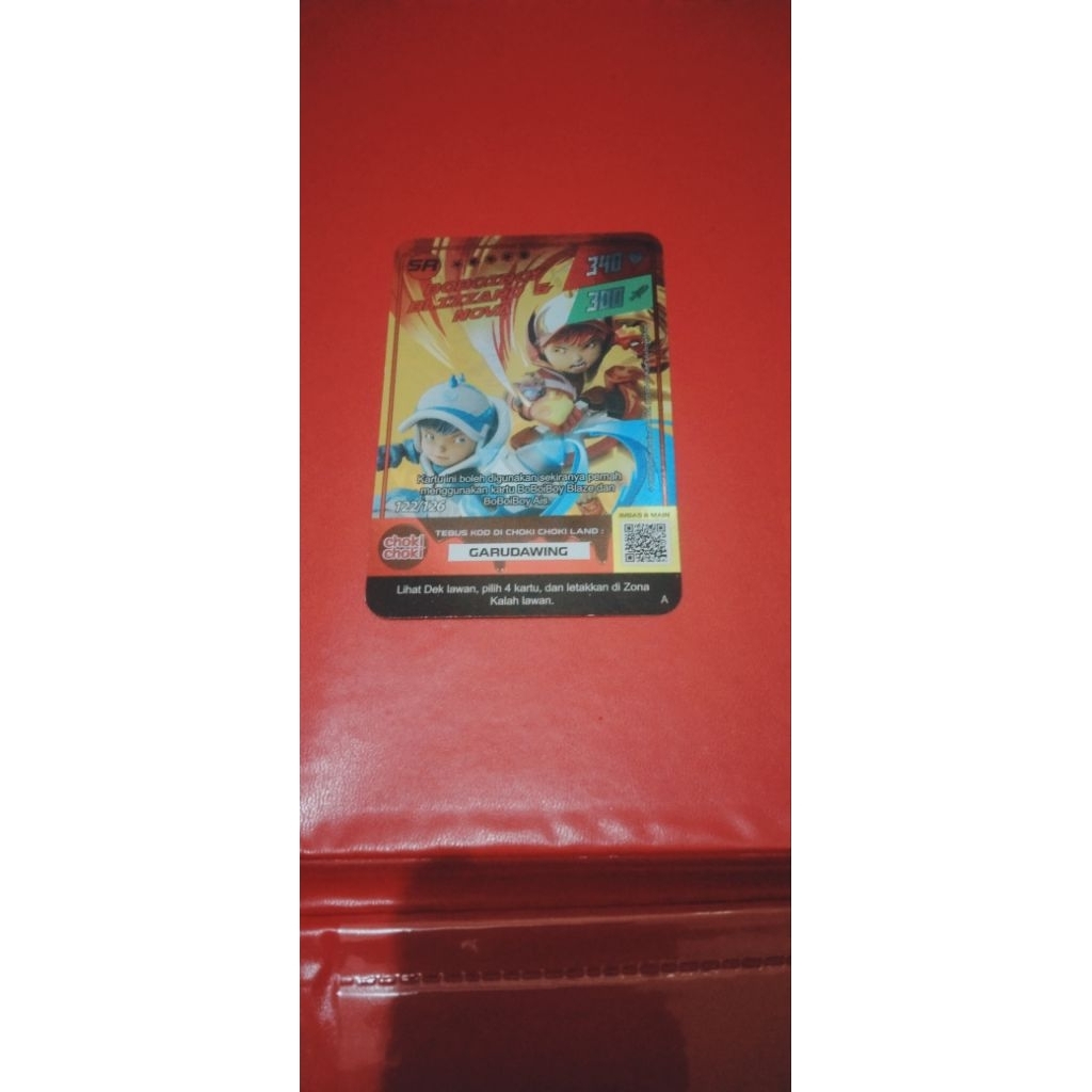 kartu Choki Choki Boboiboy Blizzard&Nova