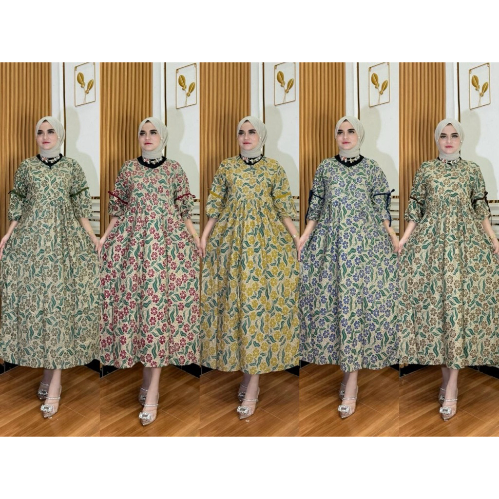 Dress Mahalini Rayon Premium I Midi Dress Rayon Premium