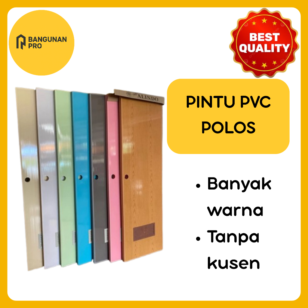 [TANPA KUSEN] PINTU PVC POLOS