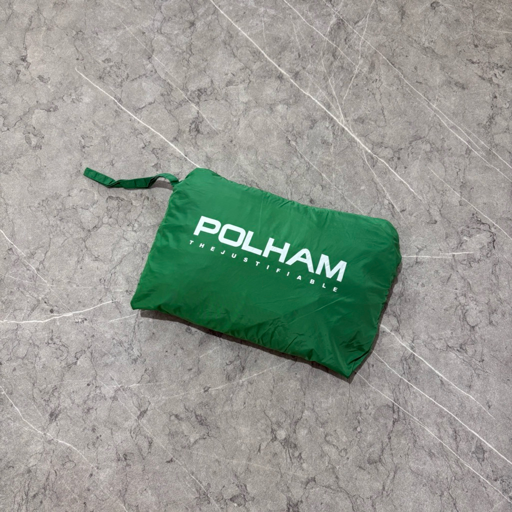 polham packable ijo windbreaker jacket size L
