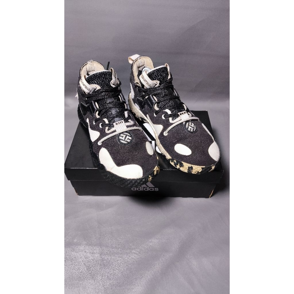 Sepatu basket casual sneakers Adidas Harden Vol 6 "Core black" second bekas