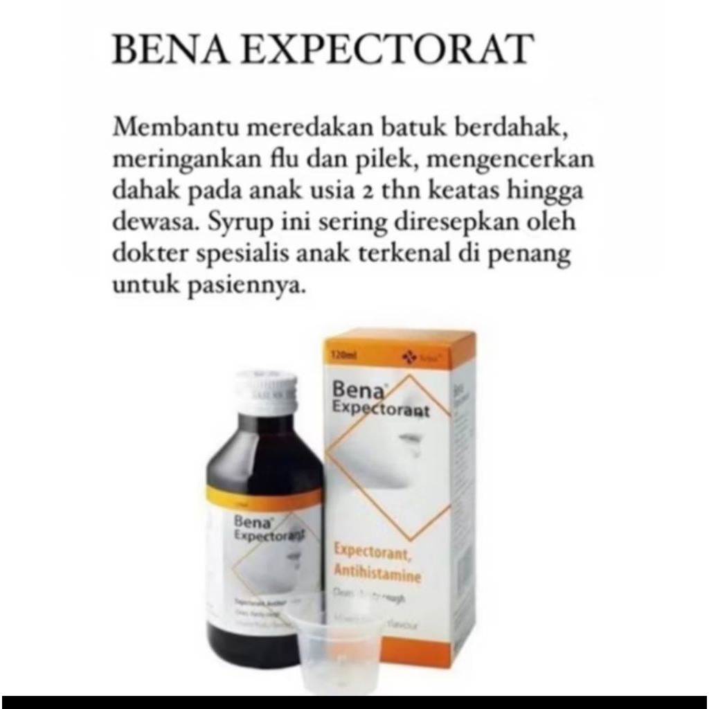 XEPA BENA EXPECTORANT 120ml MALAYSIA OBAT BATUK PILEK ANAK DAN DEWASA ORIGINAL MALAYSIA OBAT BATUK B