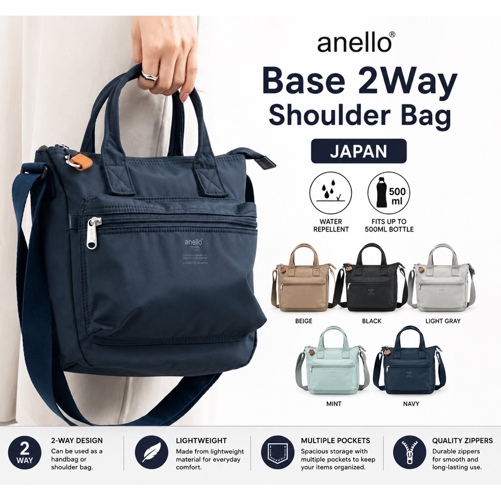 Anello BASE 2WAY SHOULDER BAG ORIGINAL