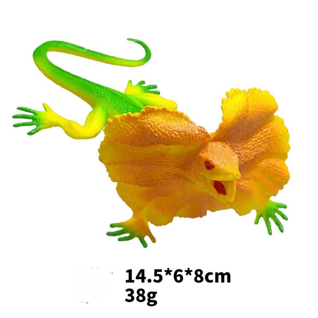 Miniatur kadal komodo bunglon tokek - mainan hewan reptil kadal gurun - kadal tanduk - bunglon - kad