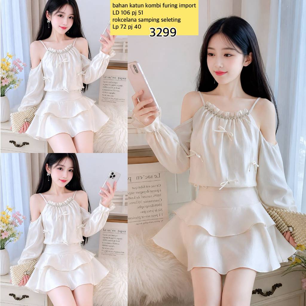 Setelan  Set Wanita Import Setelan Korean Style Setelan Pesta Import Wanita Setelan RokCelana Import