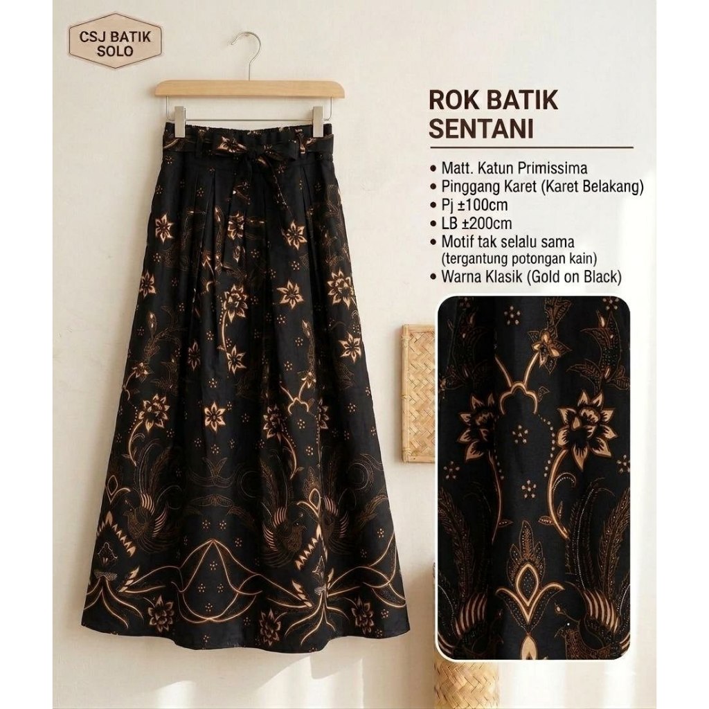 Batik Safira Rok Batik Payung Jumbo Kebaya original Pekalongan  Rok Klok Modern