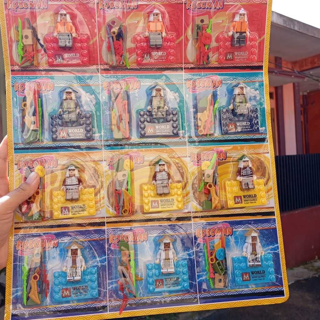 Mainan Lego Roboman Shinobi Block Isi 12 Pcs / Bricks Ninja Shinobi Lembaran RM017 / Balok Susun Leg