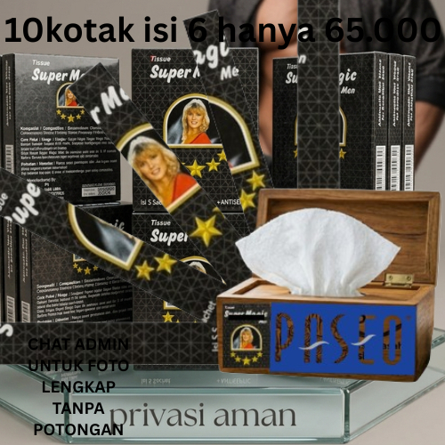 Tisu Basah MagicPower Black man Isi 6 Aktif Wipes 6saset