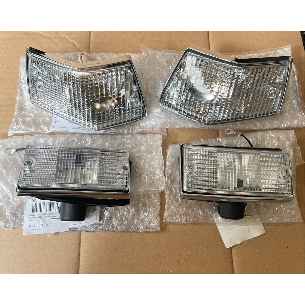 Lampu sen set triom by piaggio mika bening utk px excel dkk