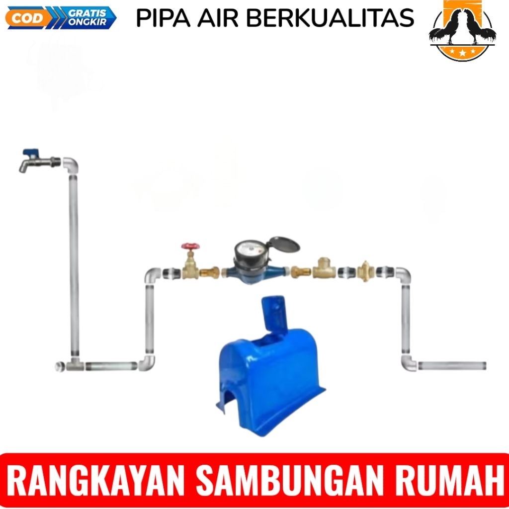 Paket Rangkaian Sambungan Rumah (SR) Merk Onda Satu Set Hemat PDAM / PAM + Bok meter bir