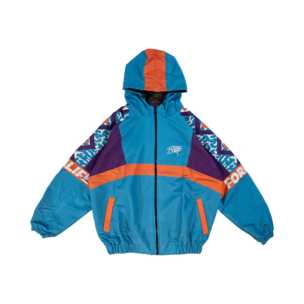 Sutalife Jaket Windbreaker Hoodie Vintage 80-90s Style - Pretend