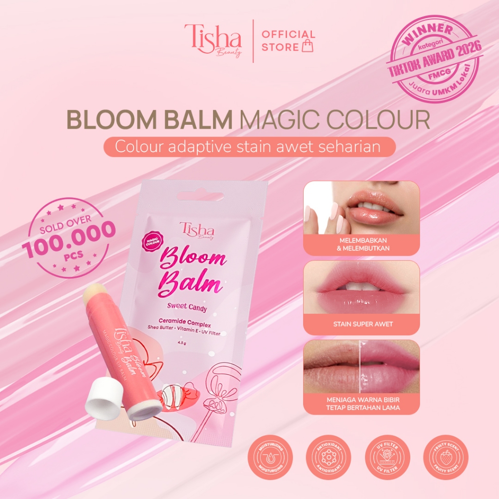 Tisha Beauty Bloom Balm Magic Colour & UV Filter - Stain +10hour 4,5gr