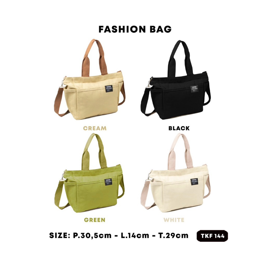 Tas Tenteng Selempang Fashion Wanita / Pria Bahan Parasut Premium Import #tkf144