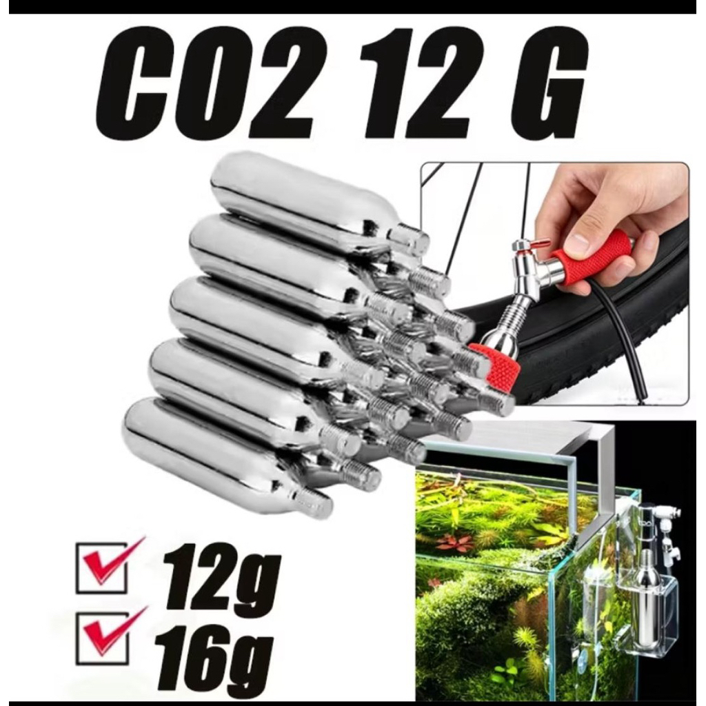 pompa sepeda dalam tabung CO2 12gram premium ( 1 kotak isi 10 )