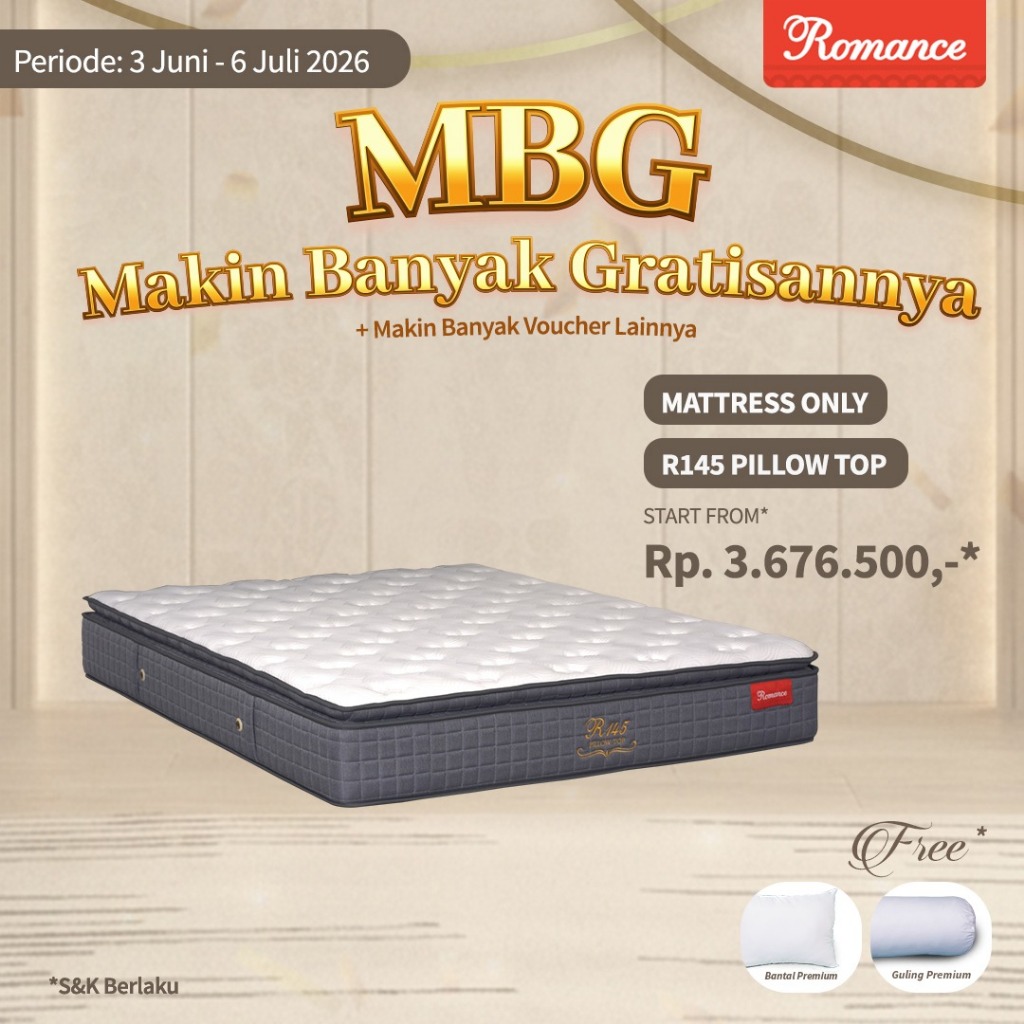 Romance - Kasur R145 Pillowtop (Romance Grosir)