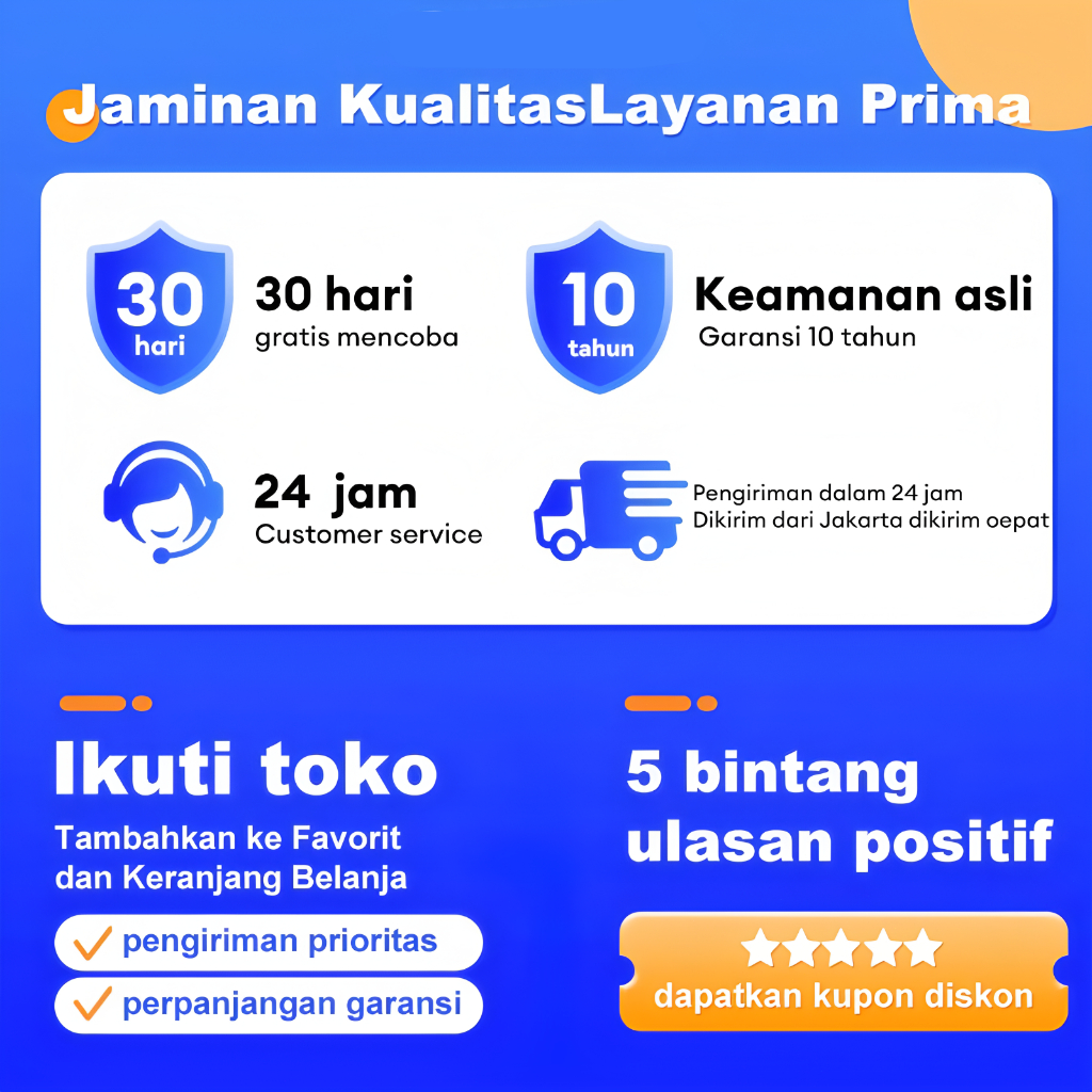 Garansi Resmi 10 Tahun Aman & Terpercaya