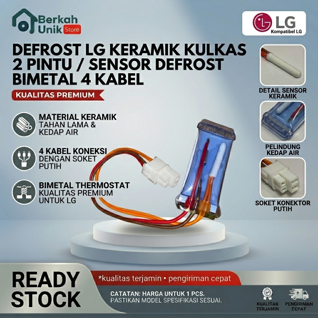 Defrost LG Keramik Kulkas 2 Pintu / Defrost LG Keramik Bimetal Kulkas 2 Pintu 4 kabel