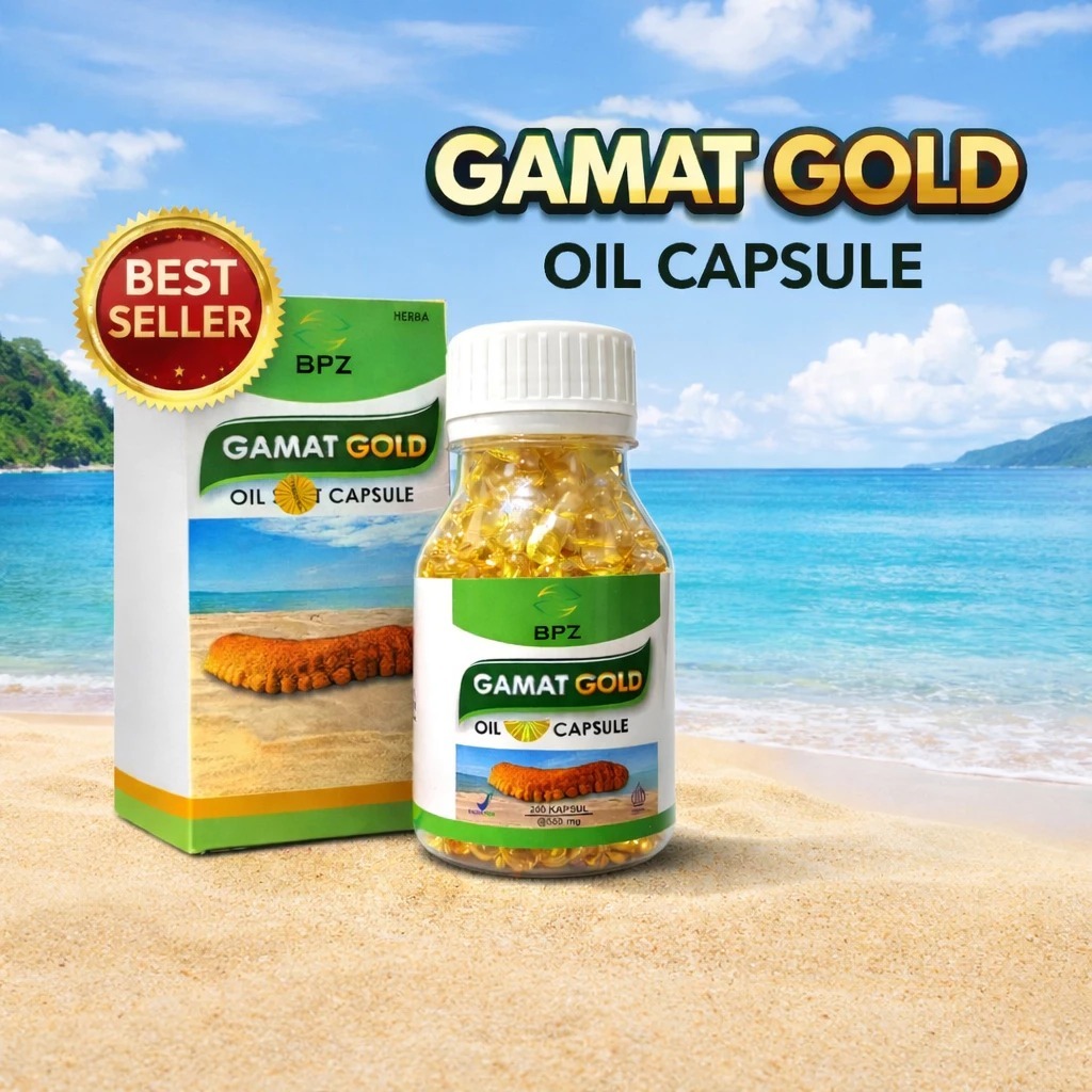 BPZ Gamat Gold Oil Kapsul Meningkatkan Regenerasi Sel Ekstrak Gamat 200 Kapsul