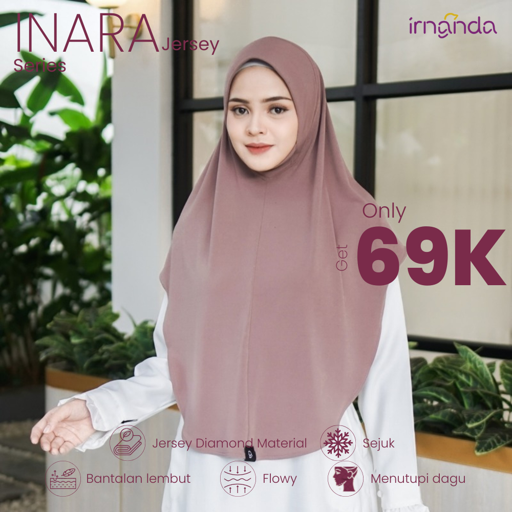 Irnanda Hijab - Bergo Instant Terbaru | Jersey Diamond | INARA Series | Milo