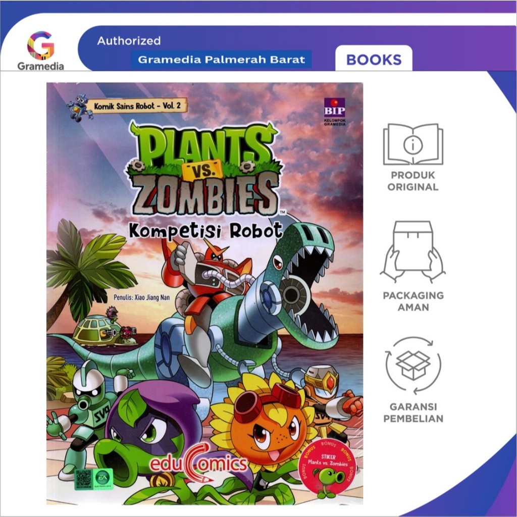 Educomics Plants vs Zombies Komik Sains Robot: Kompetisi Robot (2)