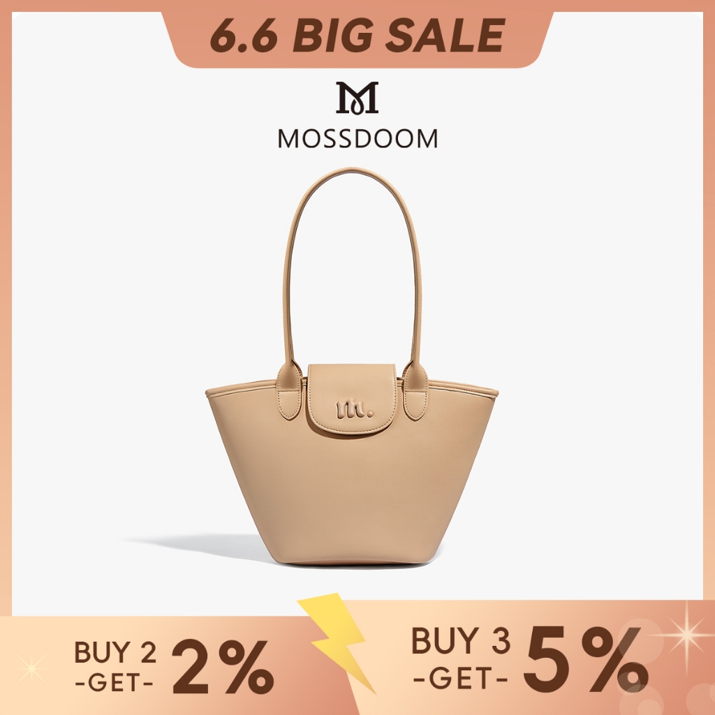 MOSSDOOM Tas Totebag Elise Bag Tas Anyaman Shoulder Bag Model Terbaru