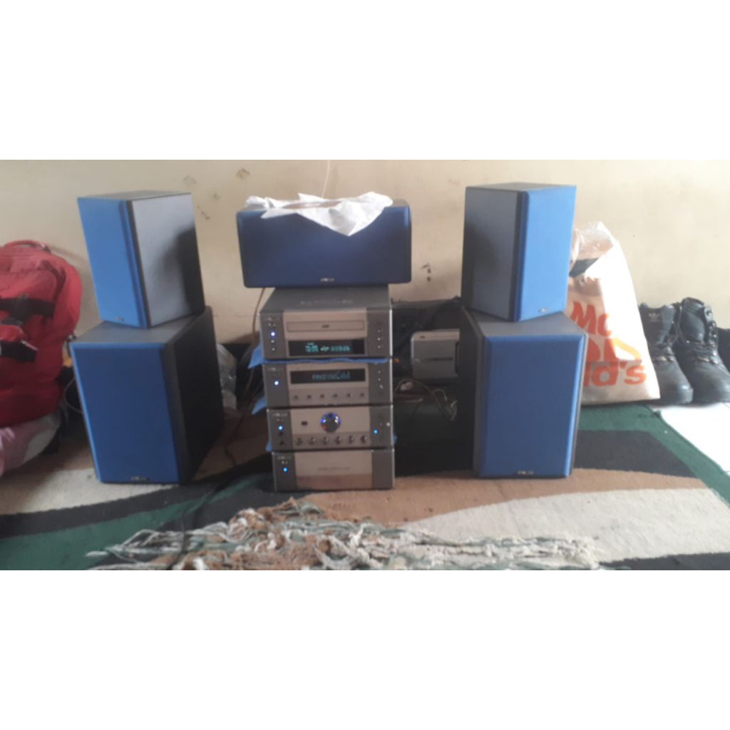 cd/vcd,radio, amplyfire,aux  aowa normal bagus 5speaker