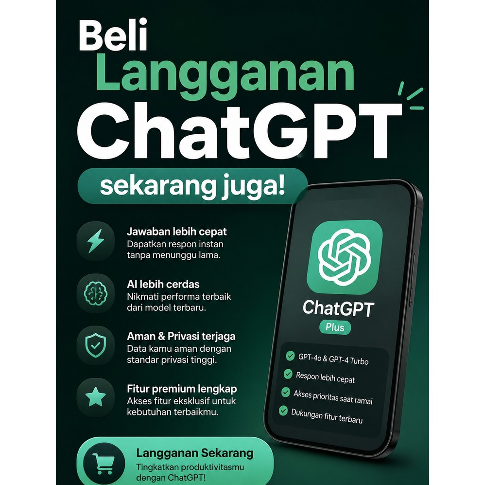 Akses GPT Plus 5.5 - Paket Prompt GPT Terlengkap dengan Promo ChatGPT