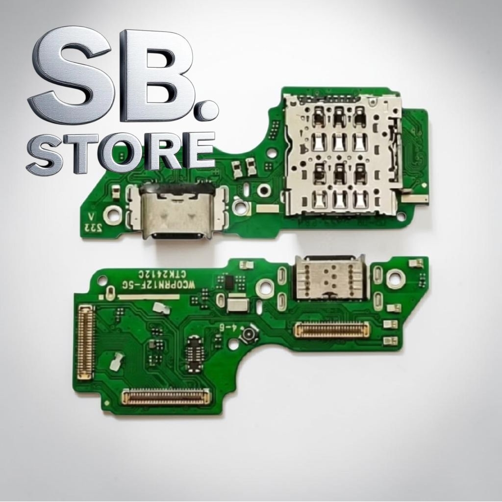 flexibel konektor cas papan cas connector charger Oppo Reno 12f 5g + ic original