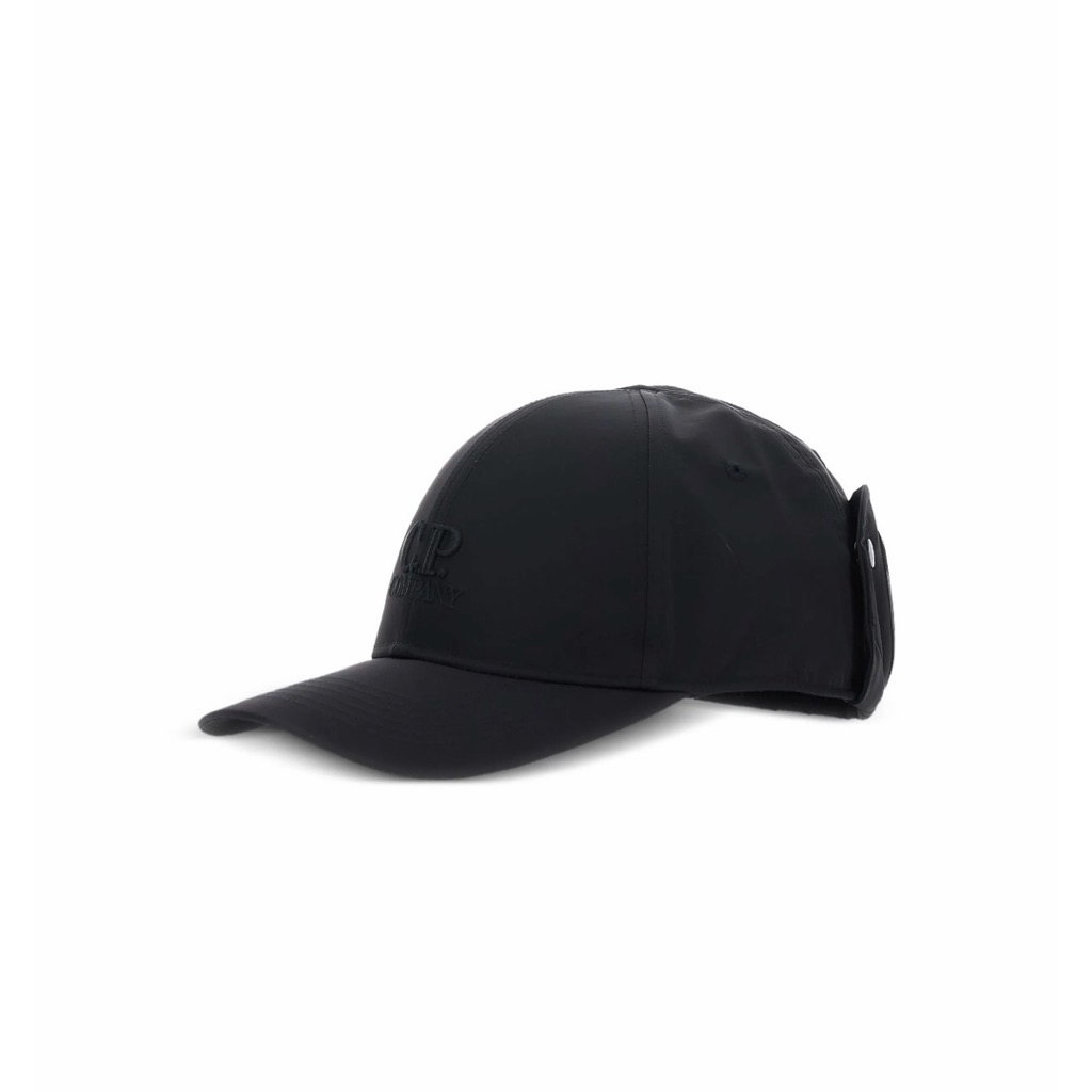 CP Company Logo Lens Baseball Cap Black