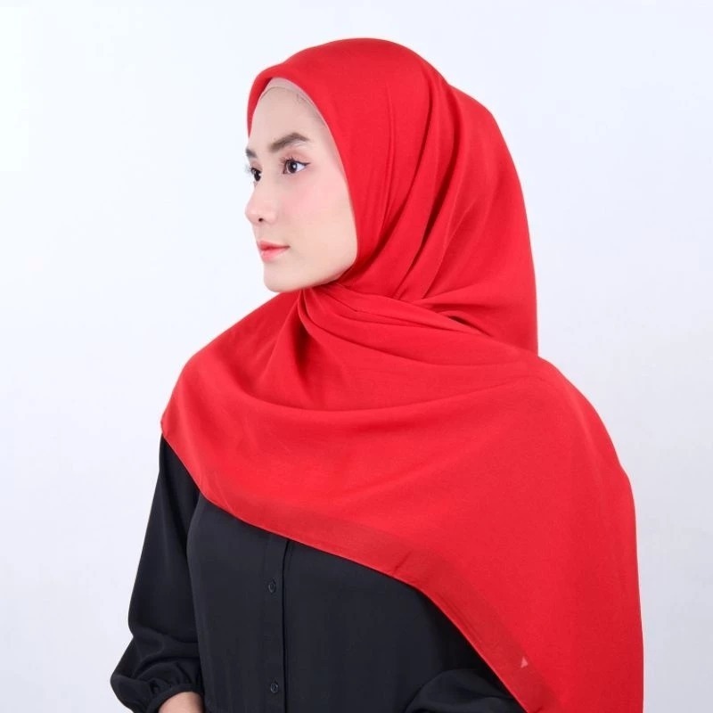 Kurnia_Hijab Bella Square Hijab Segiempat Polos Jilbab Bela Kerudung Polycotton Segi Empat