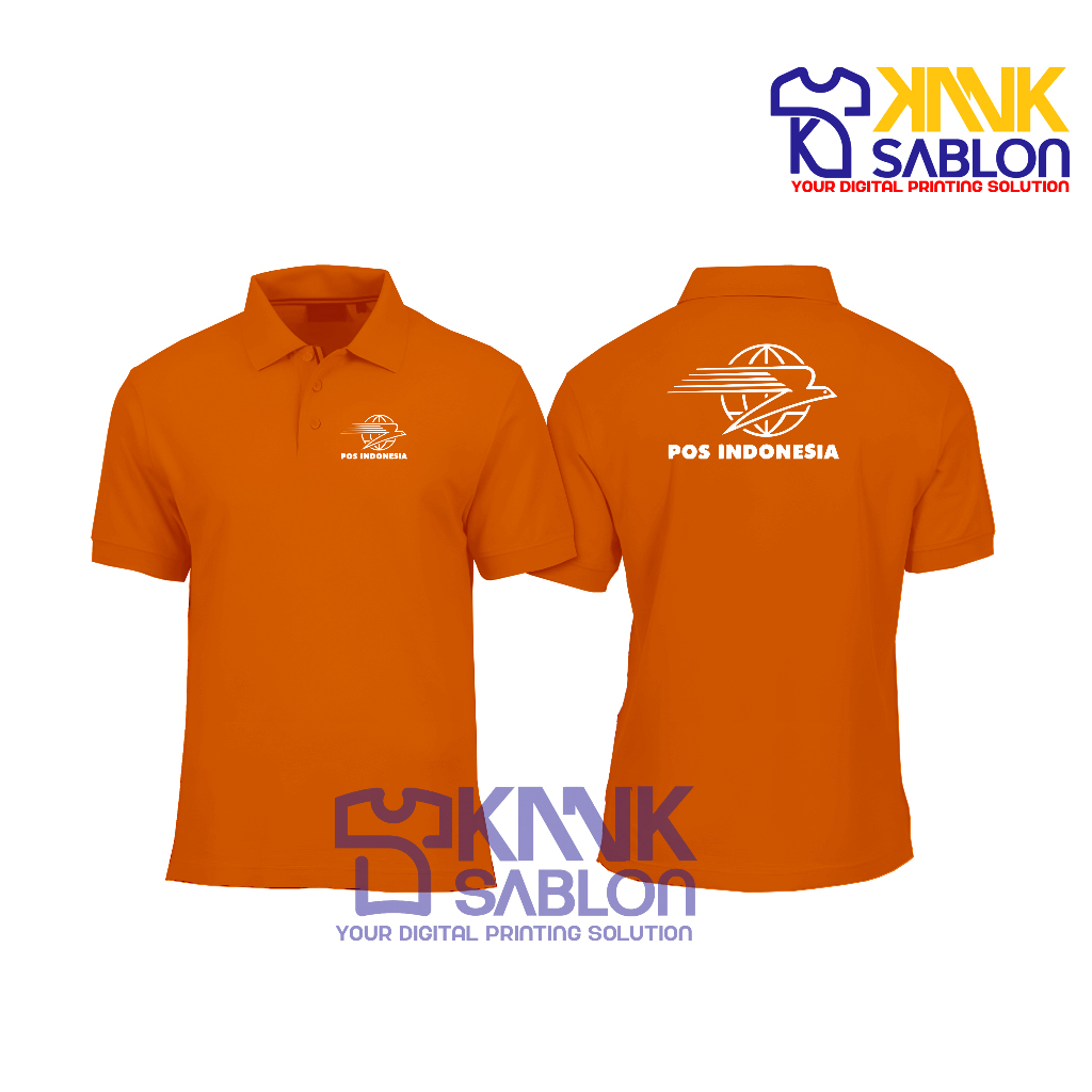Poloshirt POS INDONESIA - Kaos Polo POS INDONESIA - Baju Berkerah POS INDONESIA - Kanksablon