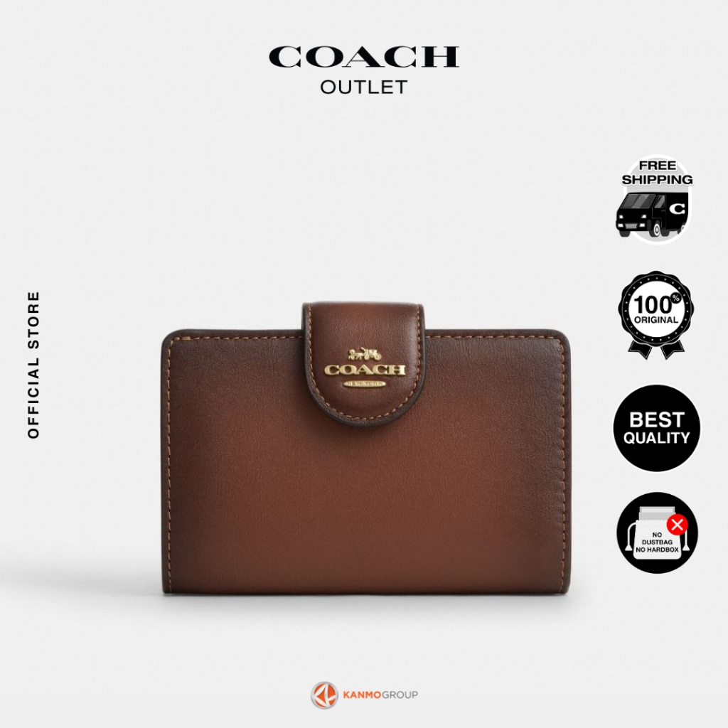 Coach Medium Corner Zip Wallet - Dompet Wanita