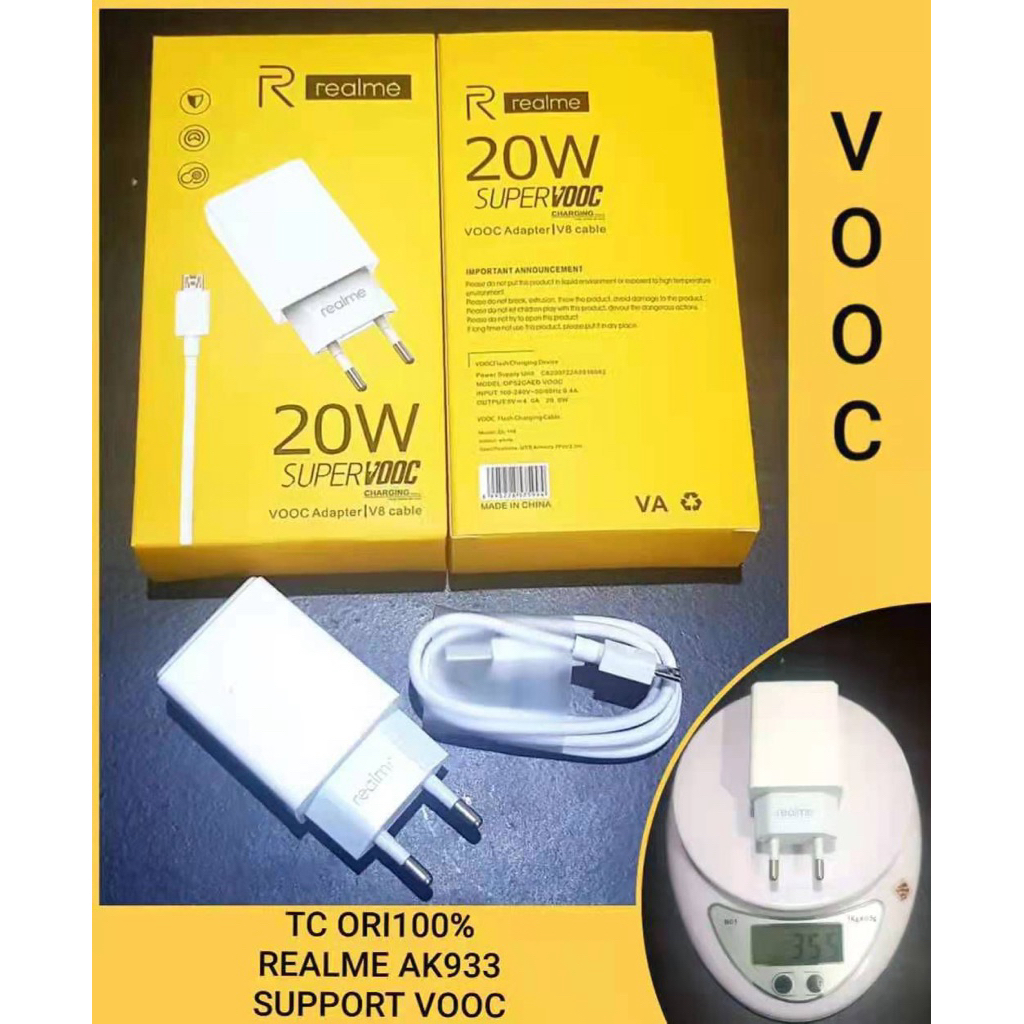 charger casan realme 20w vocc