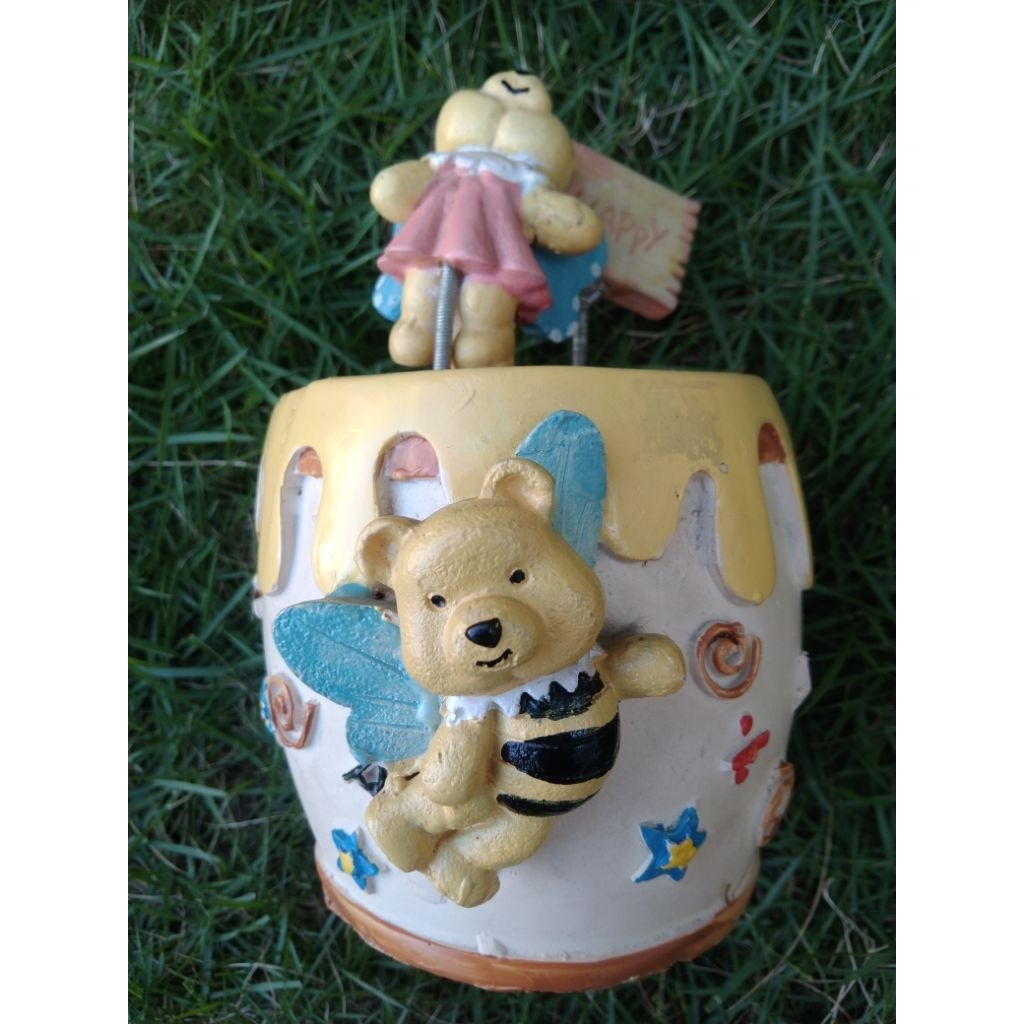 coin bank gentong pooh vintage