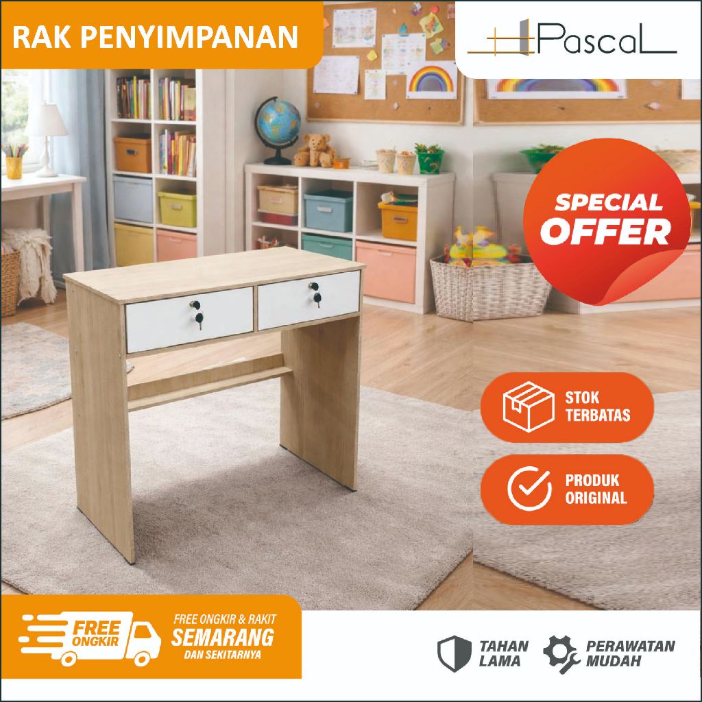 Meja belajar partikel 80 cm, meja 80 cm, meja siswa