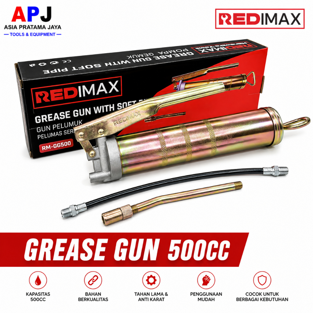 Pompa Gemuk REDIMAX 500CC - Grease Gun - Alat Tembak Minyak Gemuk