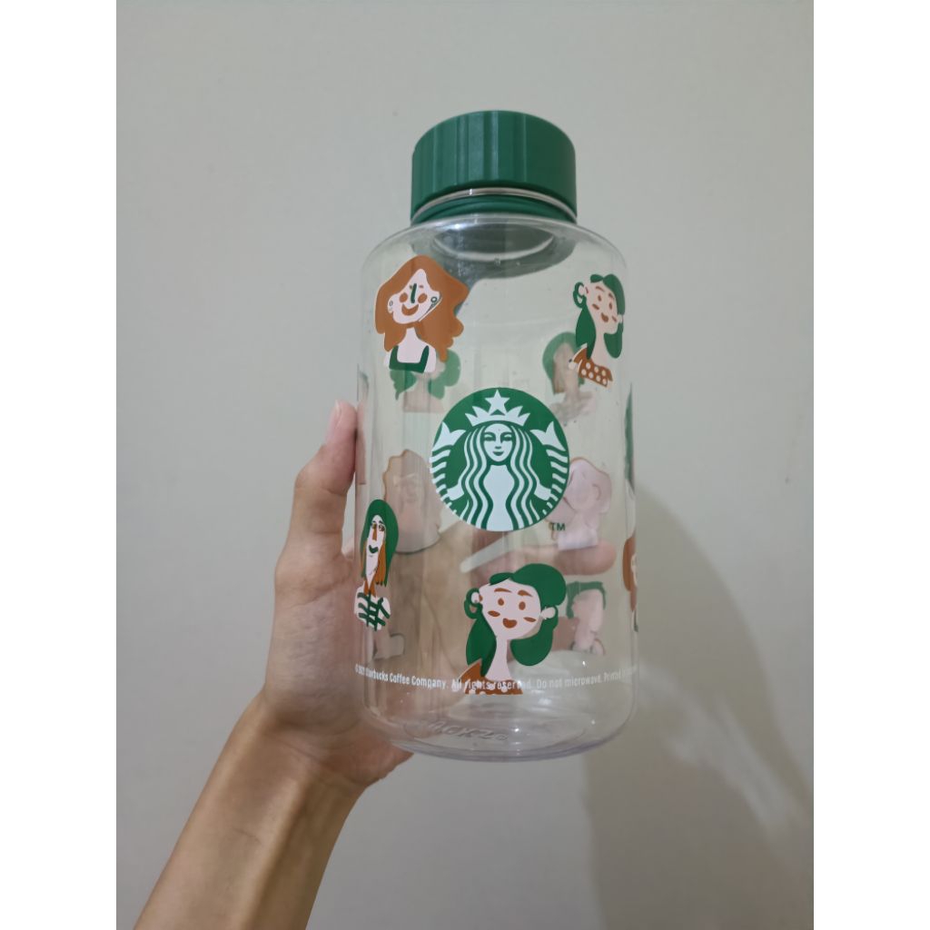 [NEW] Starbucks X Kreaby - People Reusable Bottle 1L Botol Minum Design Unisex 1L (+admin)
