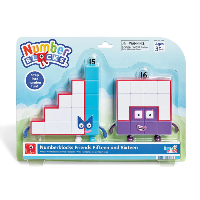 Numberblocks Friends Fifteen & Sixteen Figure Pack Mainan Edukasi Angka Anak Karakter Numberblocks R