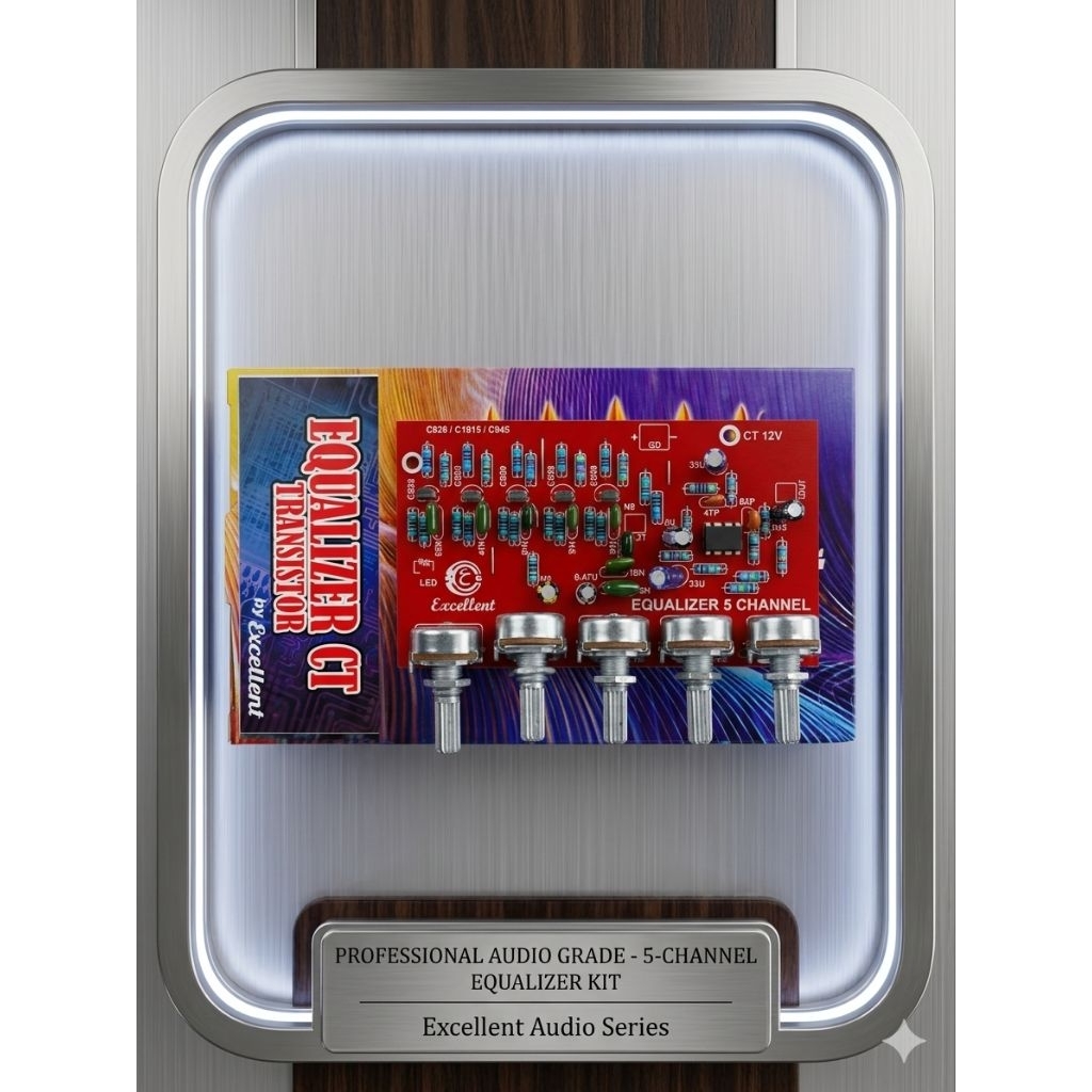 Kit Equalizer CT Transistor 5 Channel Excellent – Pengatur Nada Audio