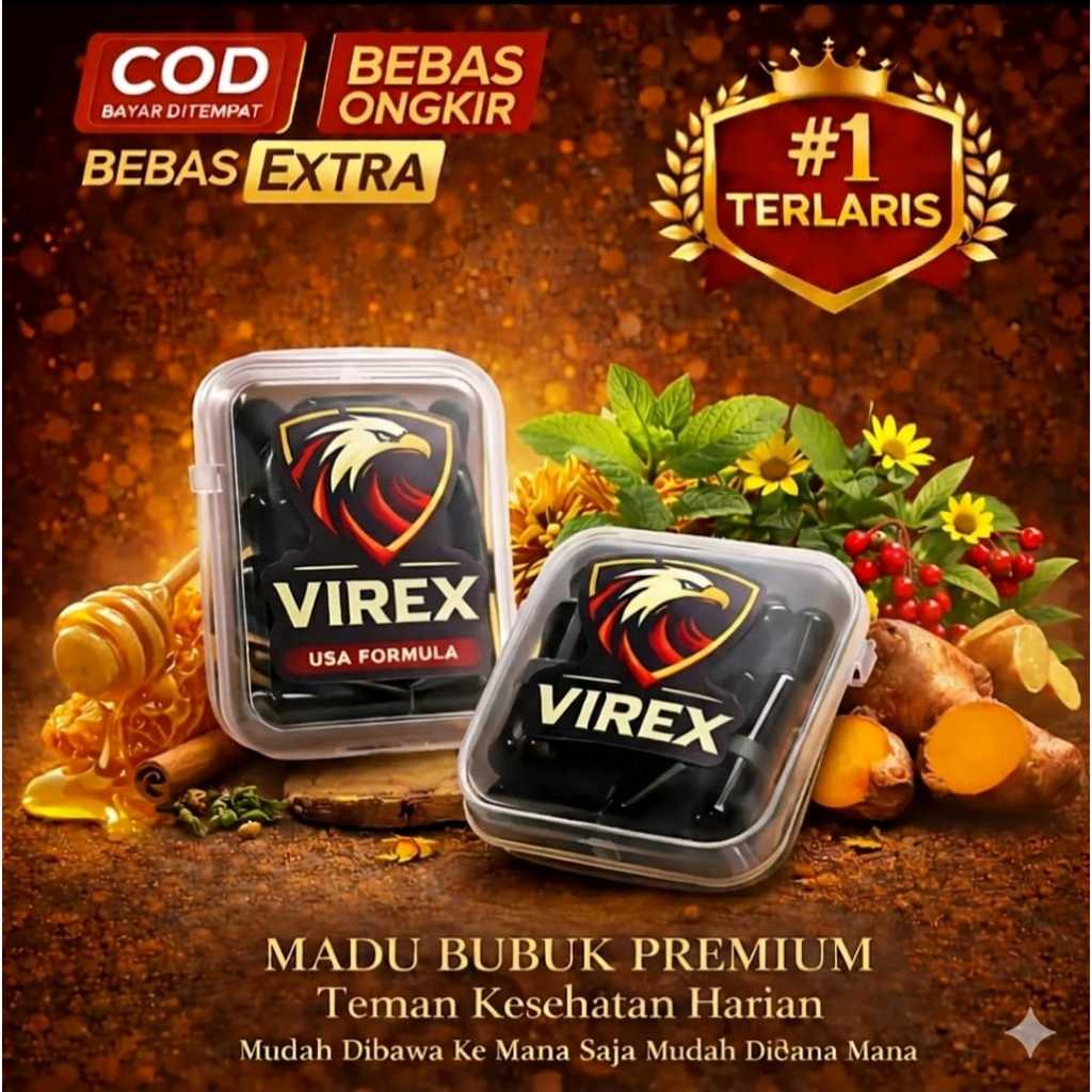 TERLARIS - COD - GRATIS ONGKIR - Madu Virex BLACK ISI 4Kapsul 100% original terjamin dan bergaransi