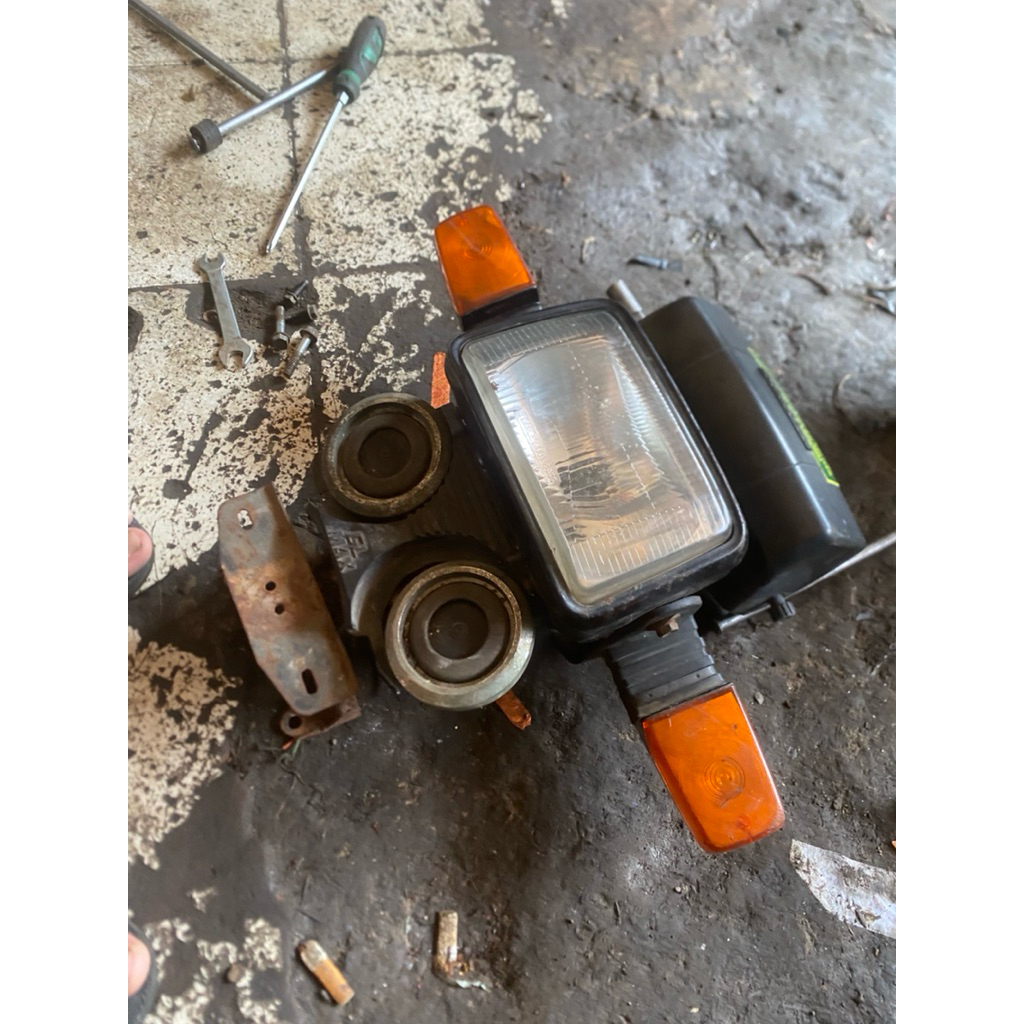 headlamp lampu depan gl max set spido original breket lengkap