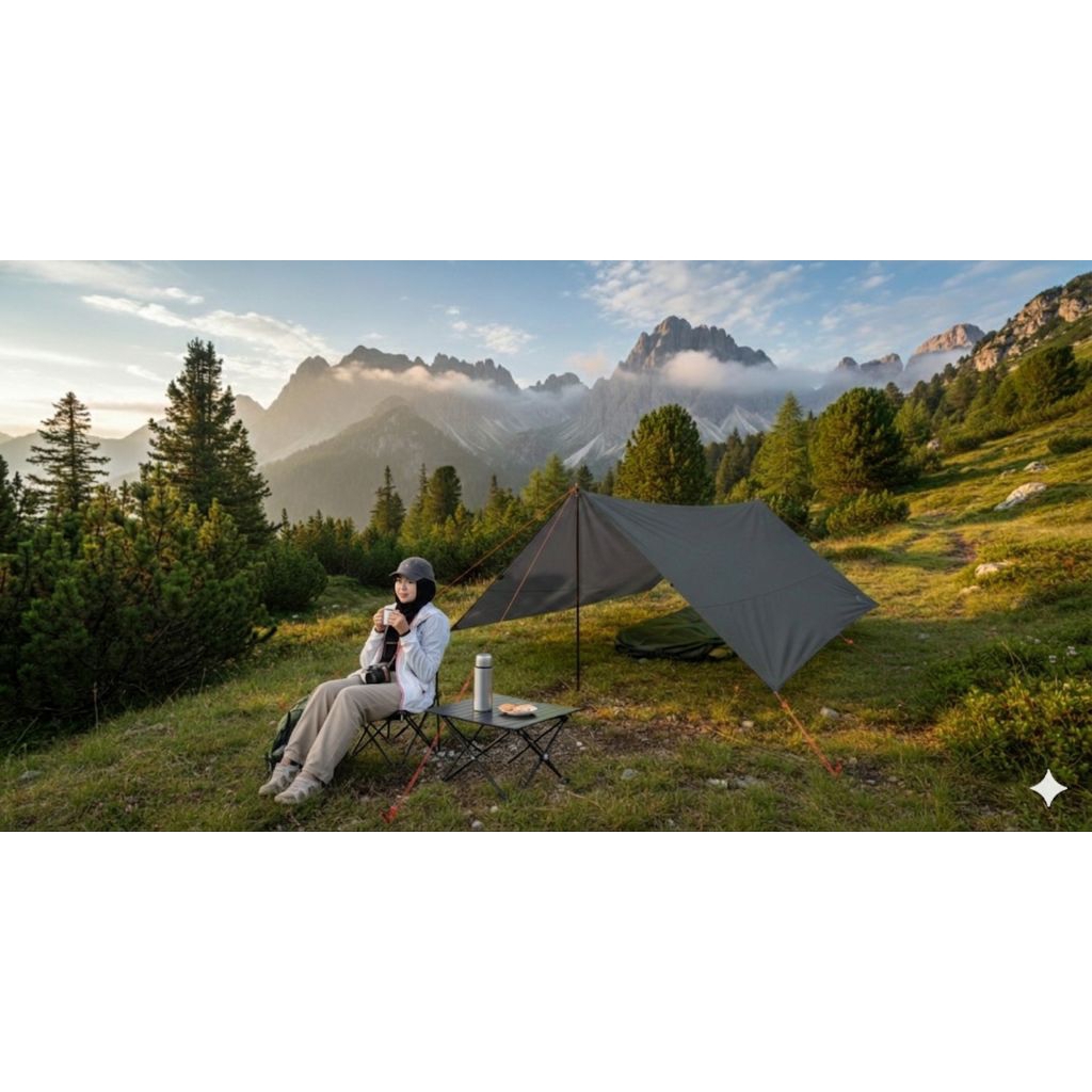 FLYSHEET3x4bahanpolyester19loop