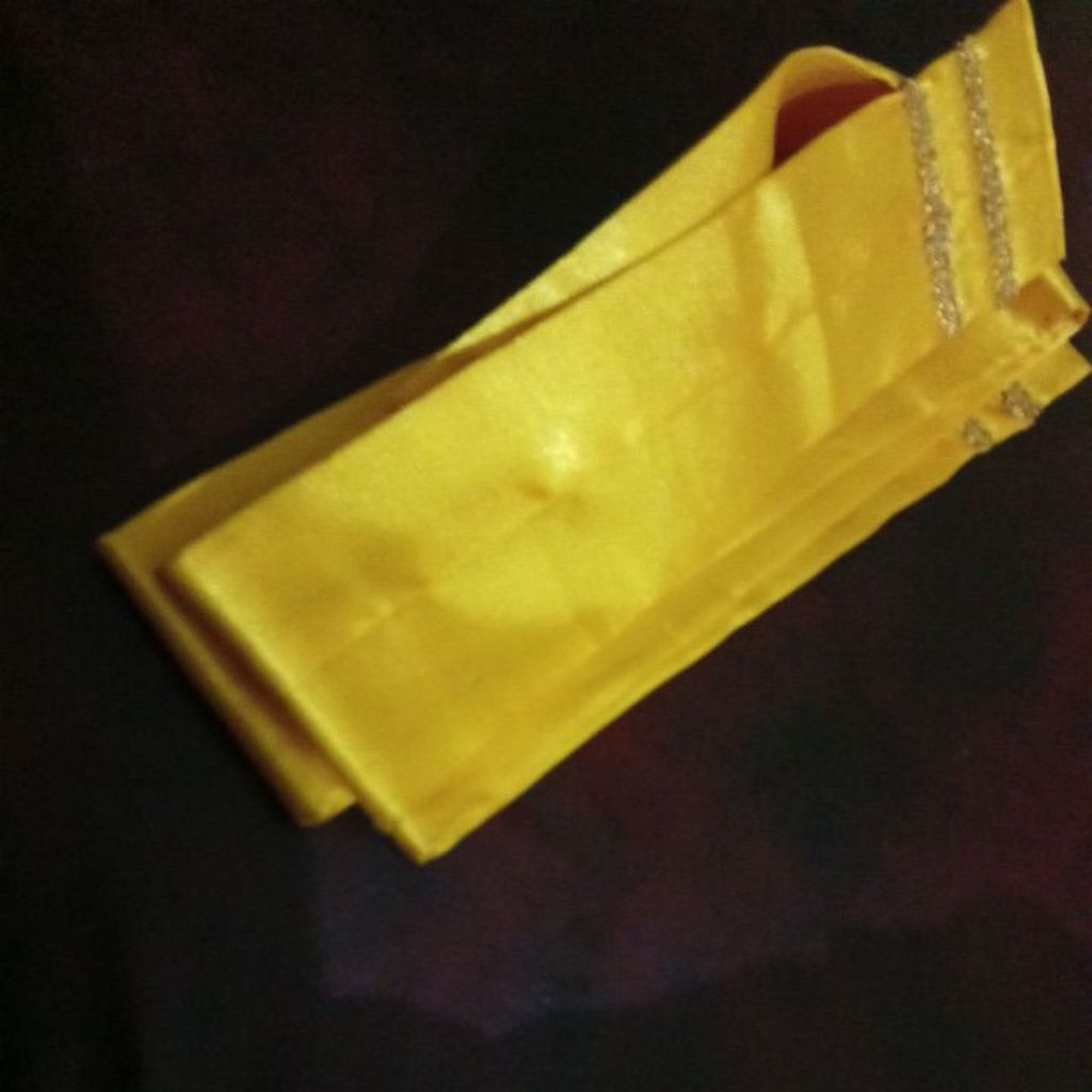 Obi Satin Kuning Cerah