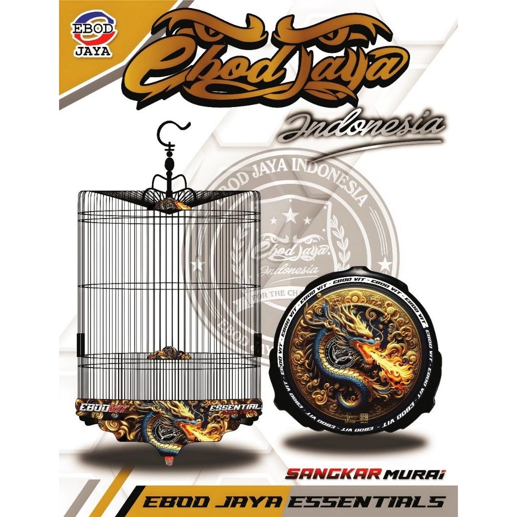 Sangkar Murai Ebod Jaya Essentials PVC Decal no.2