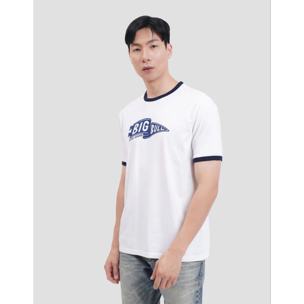 Lois Big Bull KSB2450 Kaos Pria original warna putih white