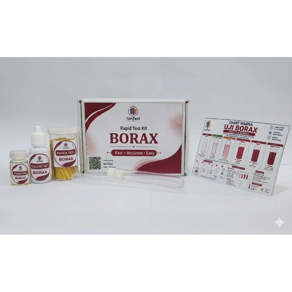 Test Kit Borax / Rapid Test kit uji Borax / Boraks