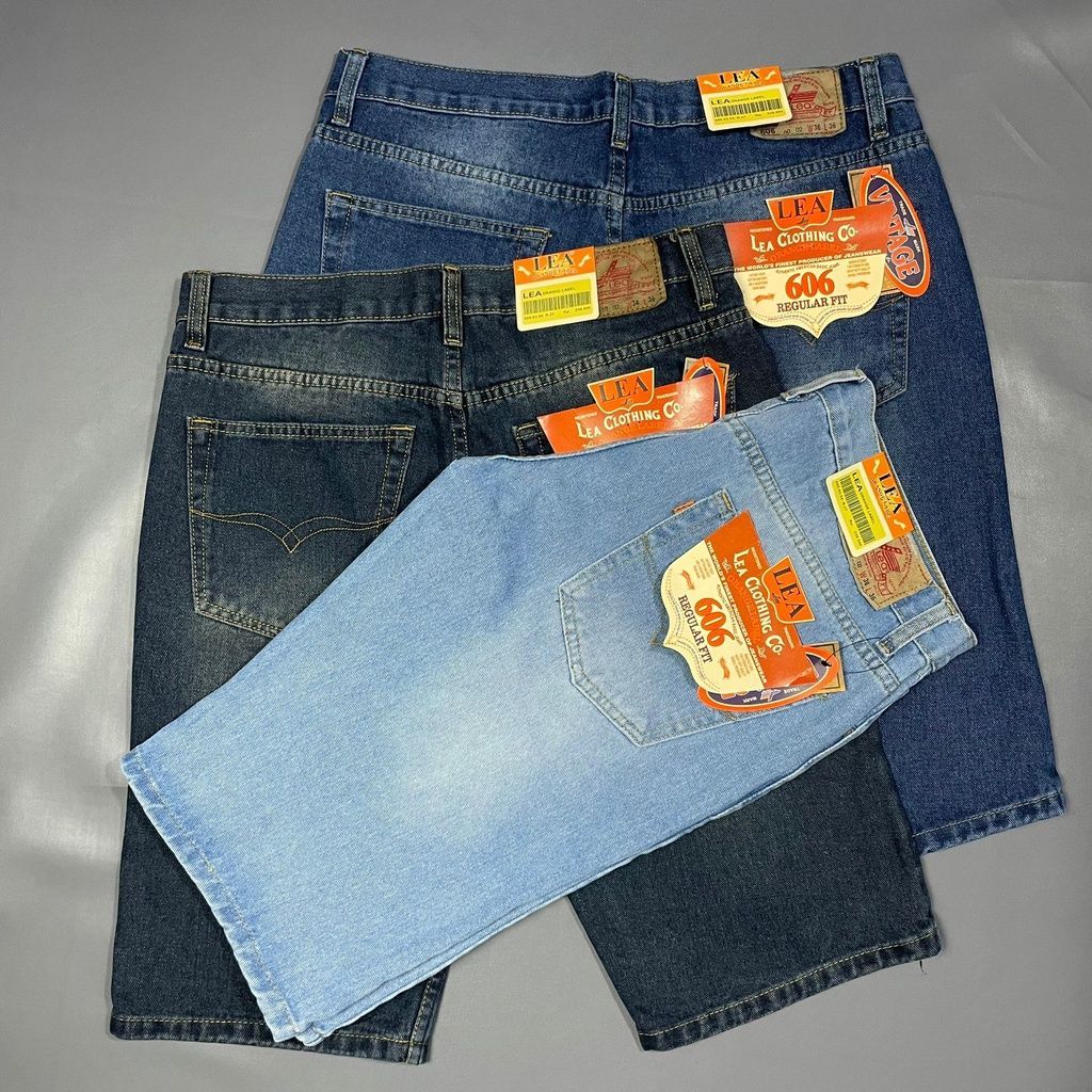 Celana Jeans Pendek Lea 606 DENIM Celana Pendek Keren Masa Kini Fashion Pria Size 28 - 32